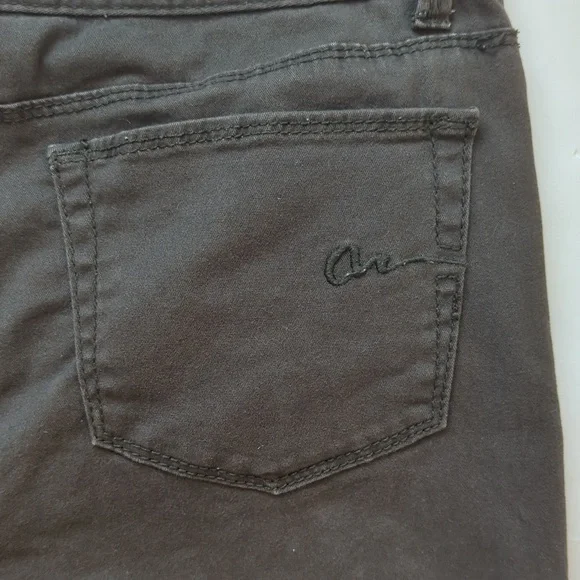 American Rag Cie Skinny Ankle Pants Junior 13R Black Olive Pockets - Picture 7 of 15